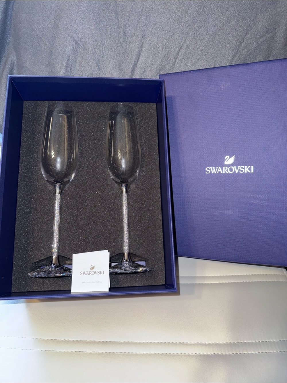 Swarovski Crystalline Toasting Flutes - Set of 2